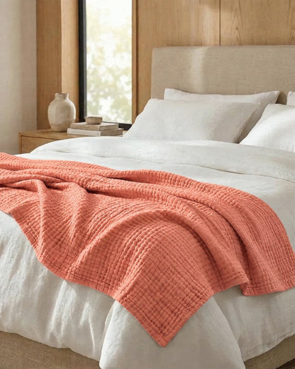 Mousselinedeken – 100% katoenen mousseline